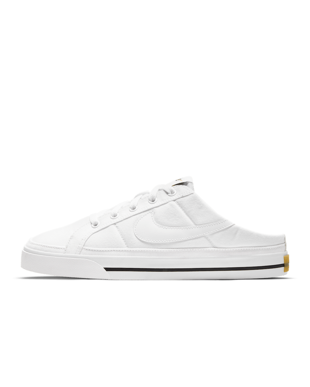 NikeCourt Legacy Women's Mules - White/Black/Gum Light Brown/White