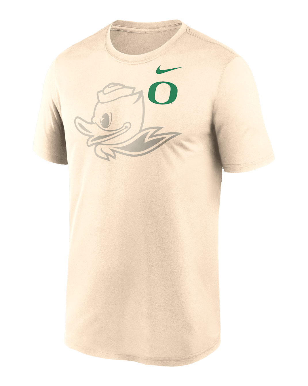 Oregon Campus Legend Shadow Logo Men's Nike Dri-FIT College T-Shirt - Natural