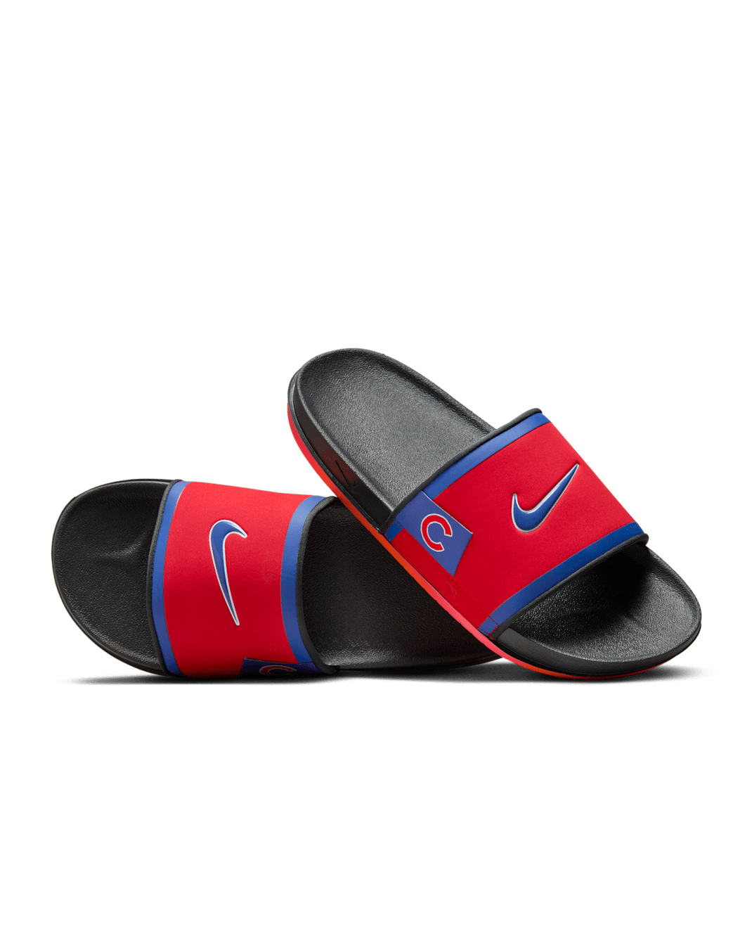 Nike Offcourt (Chicago Cubs) Offcourt Slides - Sport Red/Dark Smoke Grey/Rush Blue