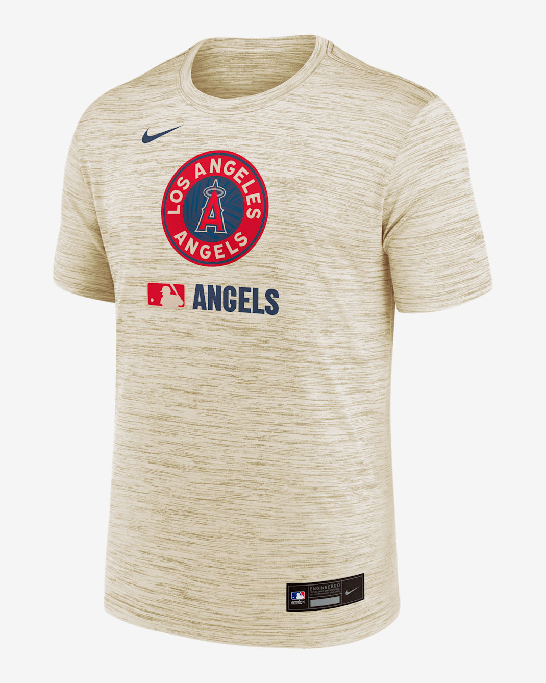 Los Angeles Angels Authentic Collection City Connect Velocity Men's Nike Dri-FIT MLB T-Shirt - Cream