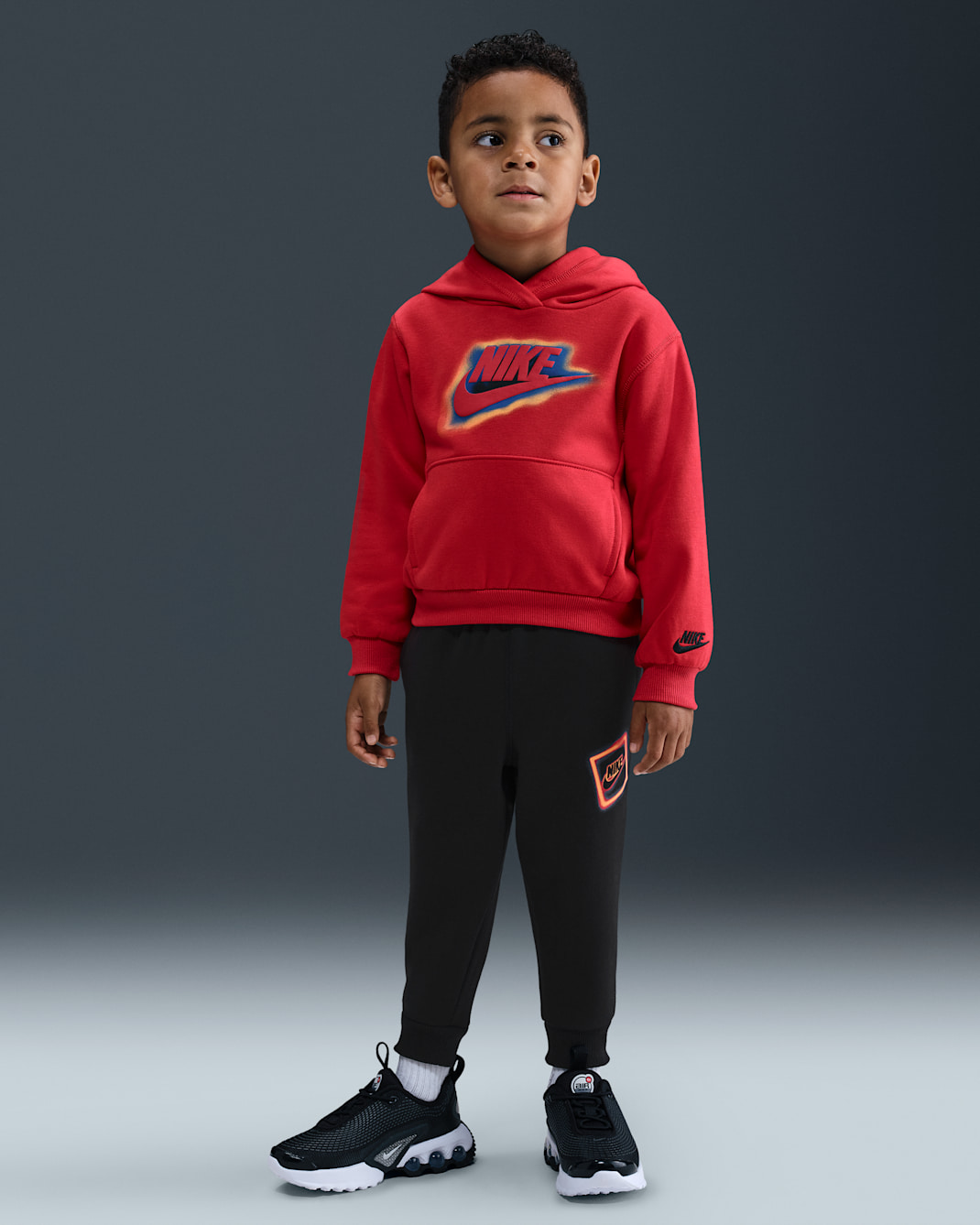 Pants de tejido Fleece infantiles Nike Glow With Me - Negro