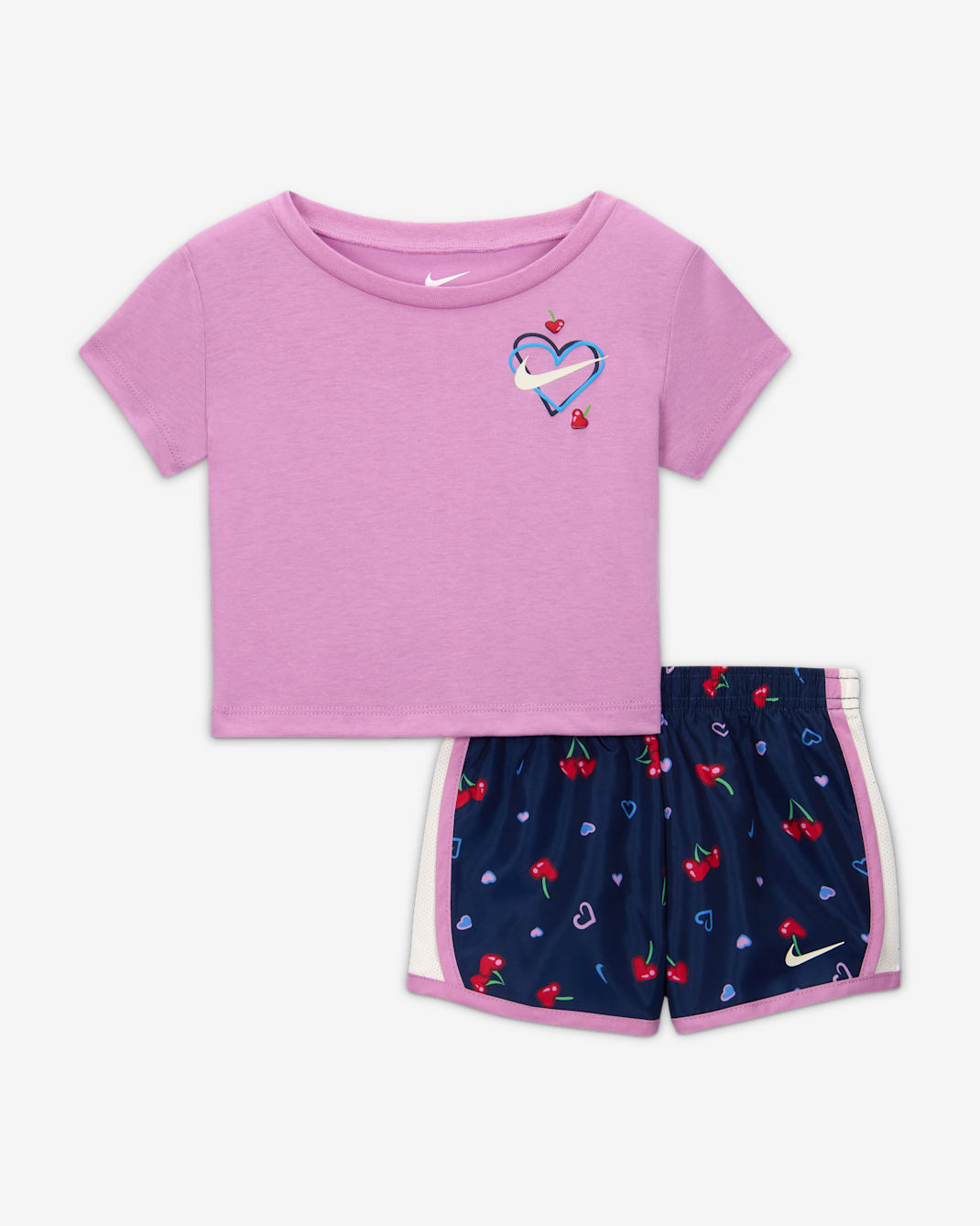 Nike Cherry Baby (12-24M) 2-Piece Printed Tempo Set - University Red
