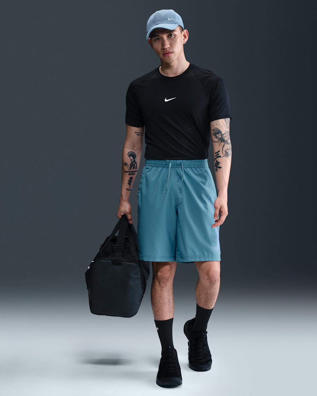 ナイキ フォーム メンズ Dri-FIT 23cm バーサタイル ショートパンツ - スモーキーブルー/ハイドランジア