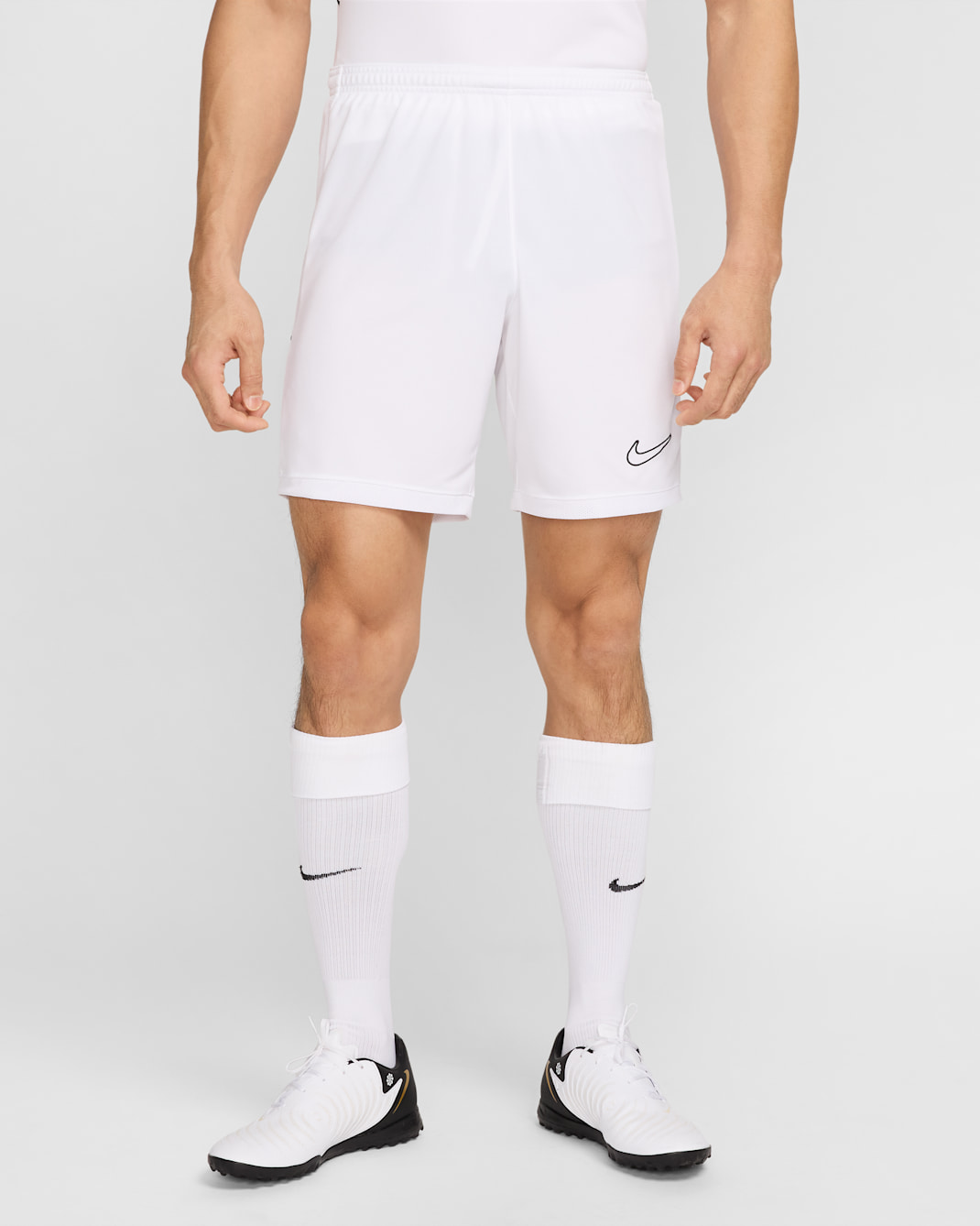 Shorts de fútbol Dri-FIT para hombre Nike Academy - Blanco/Blanco/Negro
