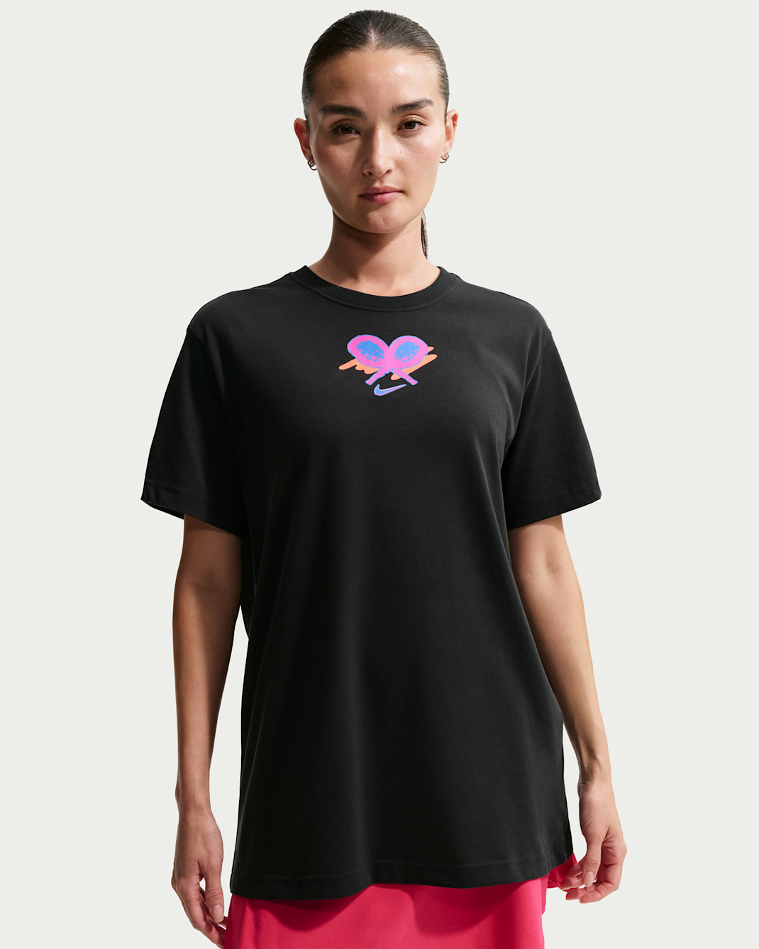 Dámské tenisové tričko Nike Slam Dri-FIT - Černá