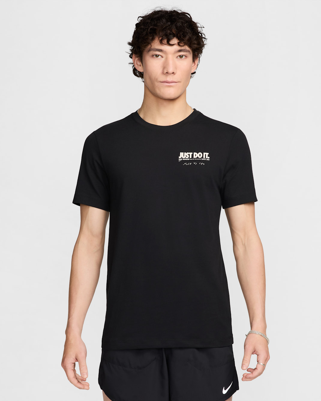 Nike Men's Dri-FIT Running T-Shirt - Black