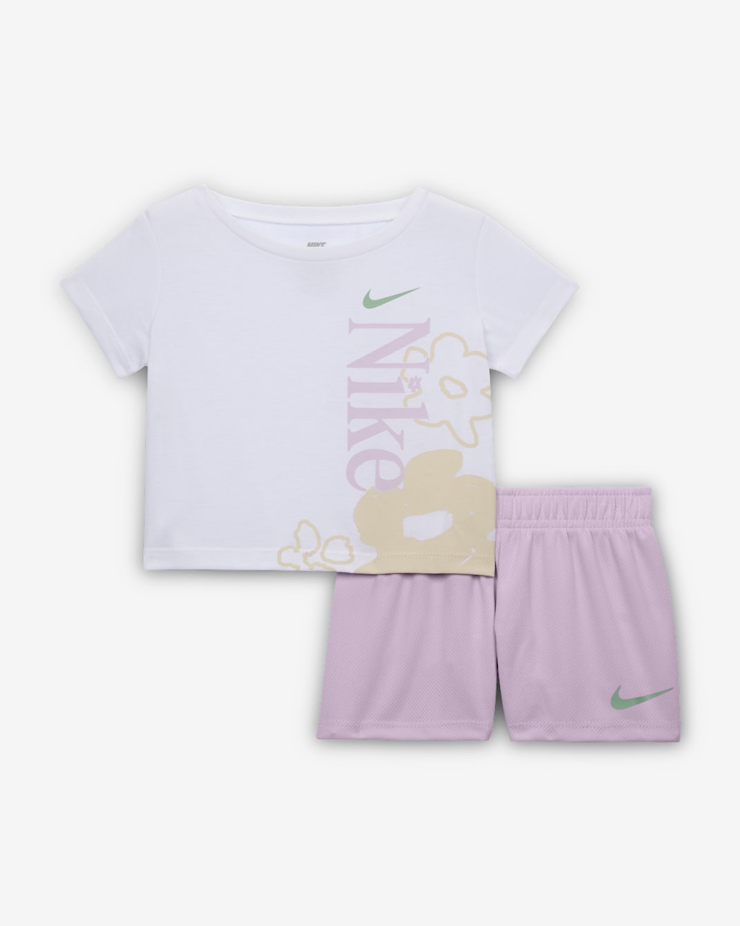 Nike Baby (12-24M) Wild Flower T-Shirt and Mesh Shorts Set - Doll