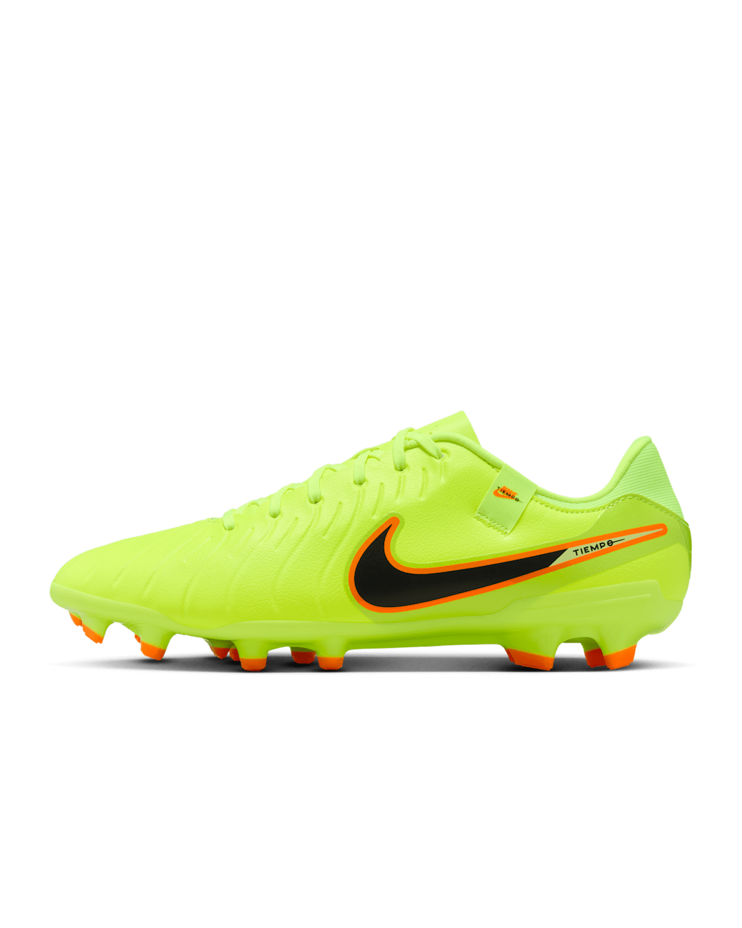 Tacos de fútbol para terrenos múltiples de corte low Nike Tiempo Legend 10 Academy - Volt/Negro
