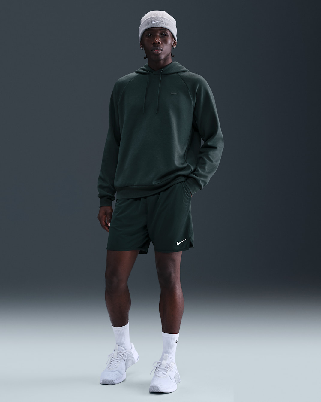 Short non doublé Dri-FIT 18 cm Nike Totality pour homme - Seaweed/Noir/Seaweed/Noir