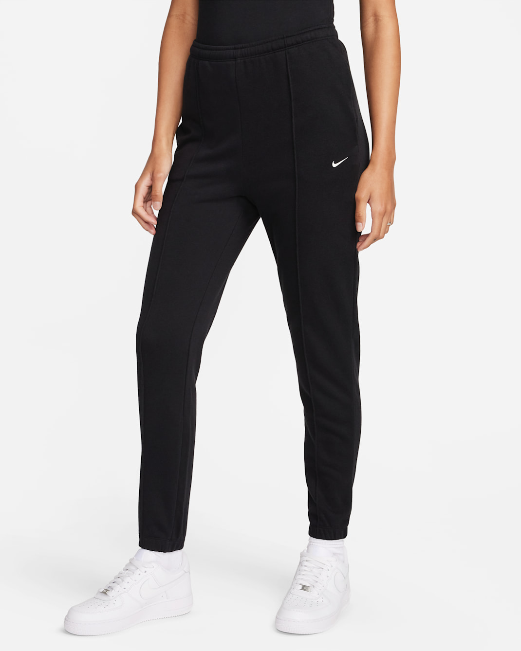 Nike Sportswear Chill Terry Women's Slim High-Waisted French Terry Sweatpants - Black/Sail