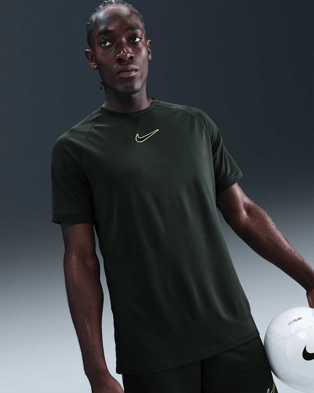 Nike Academy Men's Dri-FIT Football Top - Seaweed/Seaweed/Black/Black