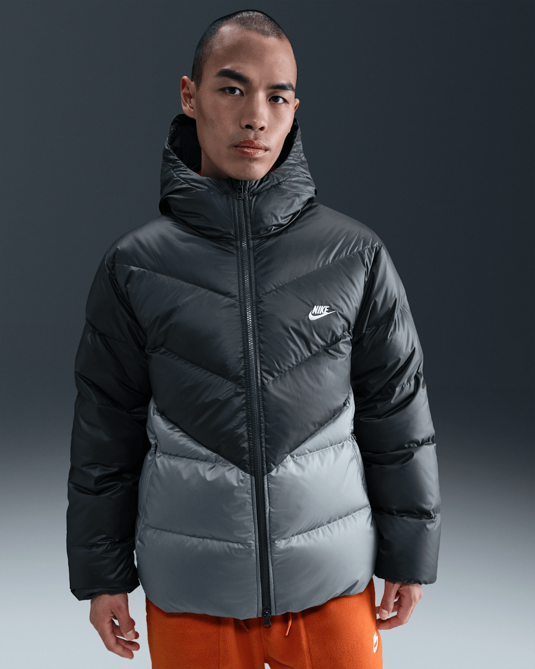 ナイキ ウィンドランナー メンズ ダウンジャケット - アンスラサイト/クールグレー/ホワイト