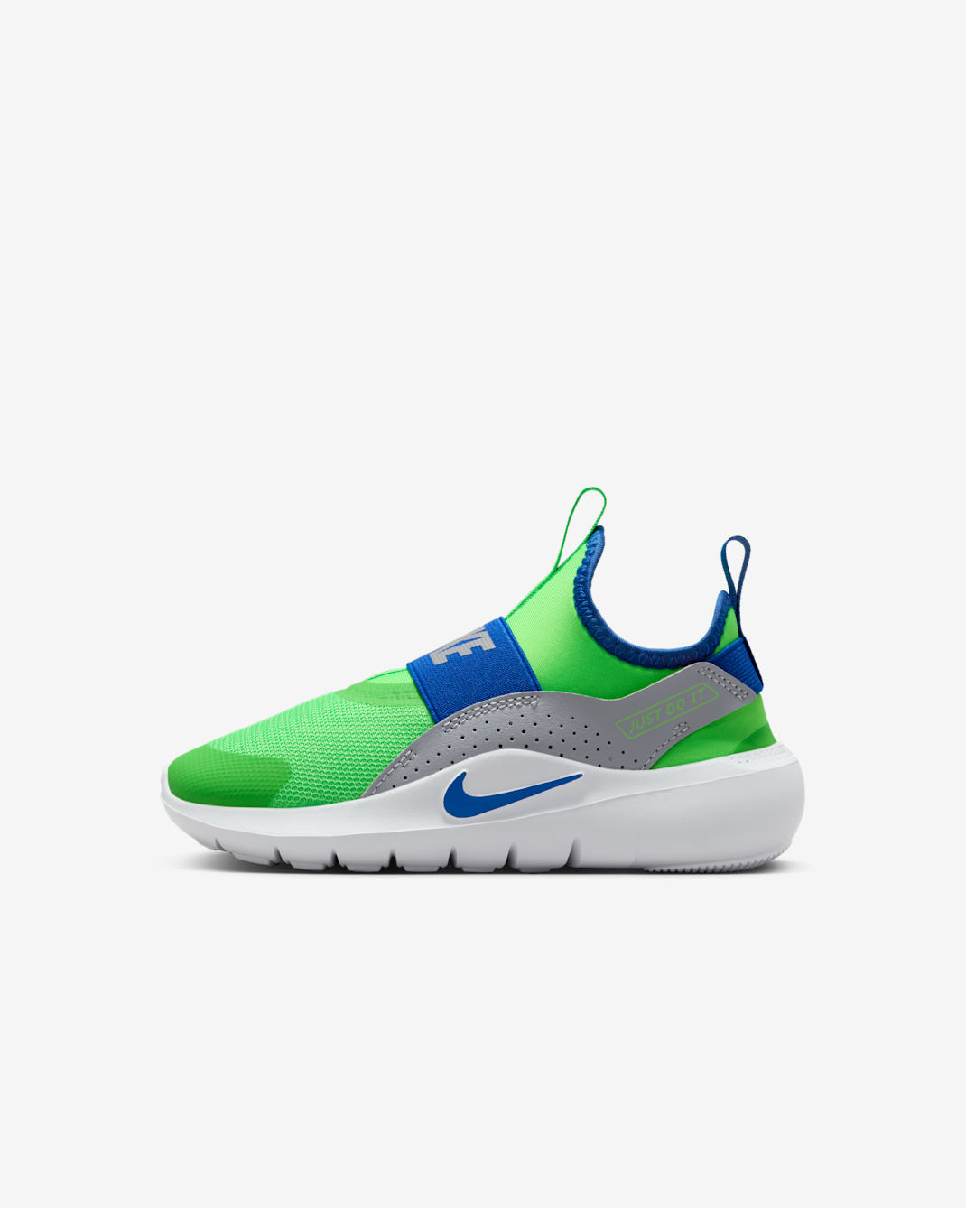 Nike Flex Runner 4 Little Kids' Shoes - Green Strike/Wolf Grey/White/Game Royal