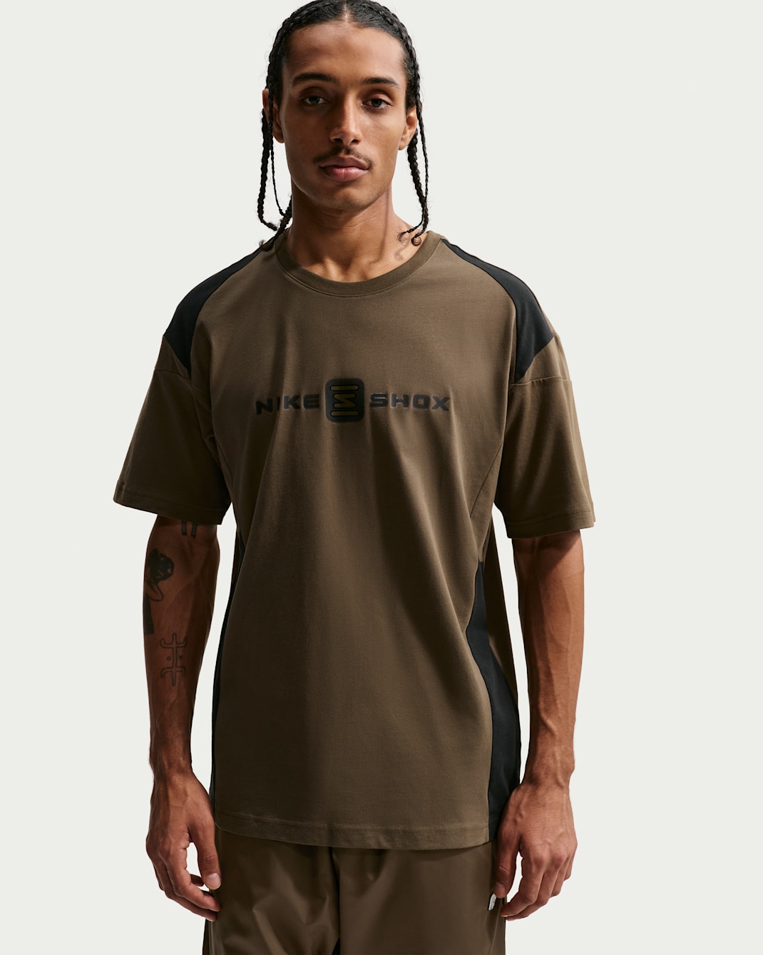 Pánské tričko Nike Sportswear Shox - Dark Hazel/Černá/Dark Hazel