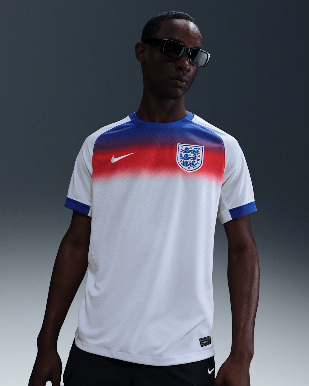 England 2025 Stadium Home (Women's Team) Men's Nike Dri-FIT Football Replica Shirt - Hyper Royal/White/White