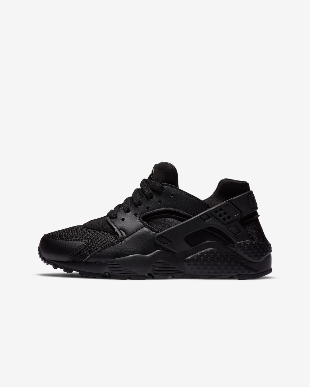 Nike Huarache Run Older Kids' Shoes - Black/Black/Black