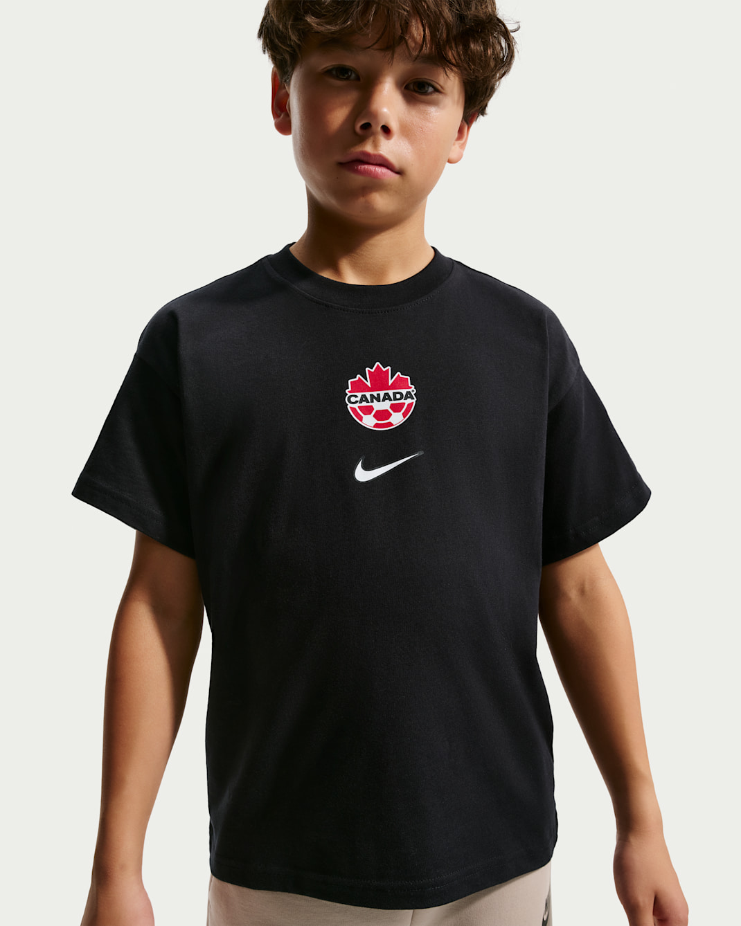 Canada Premium Goalkeeper Big Kids' Nike Soccer T-Shirt - Black