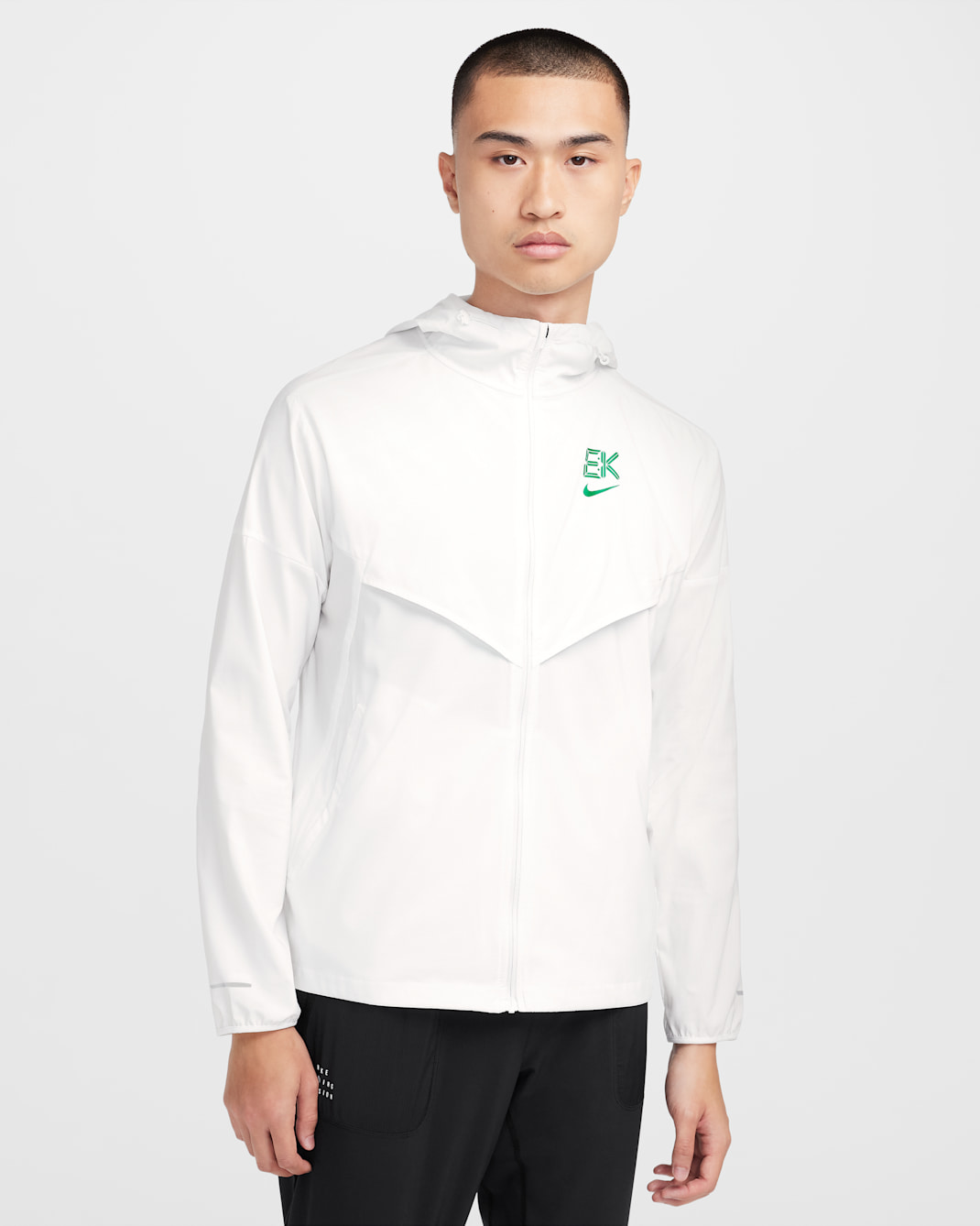 ナイキ インポッシブリー ライト "Kipchoge" メンズ レペル ウィンドランナー ランニングジャケット - サミットホワイト/サミットホワイト/スタジアムグリーン