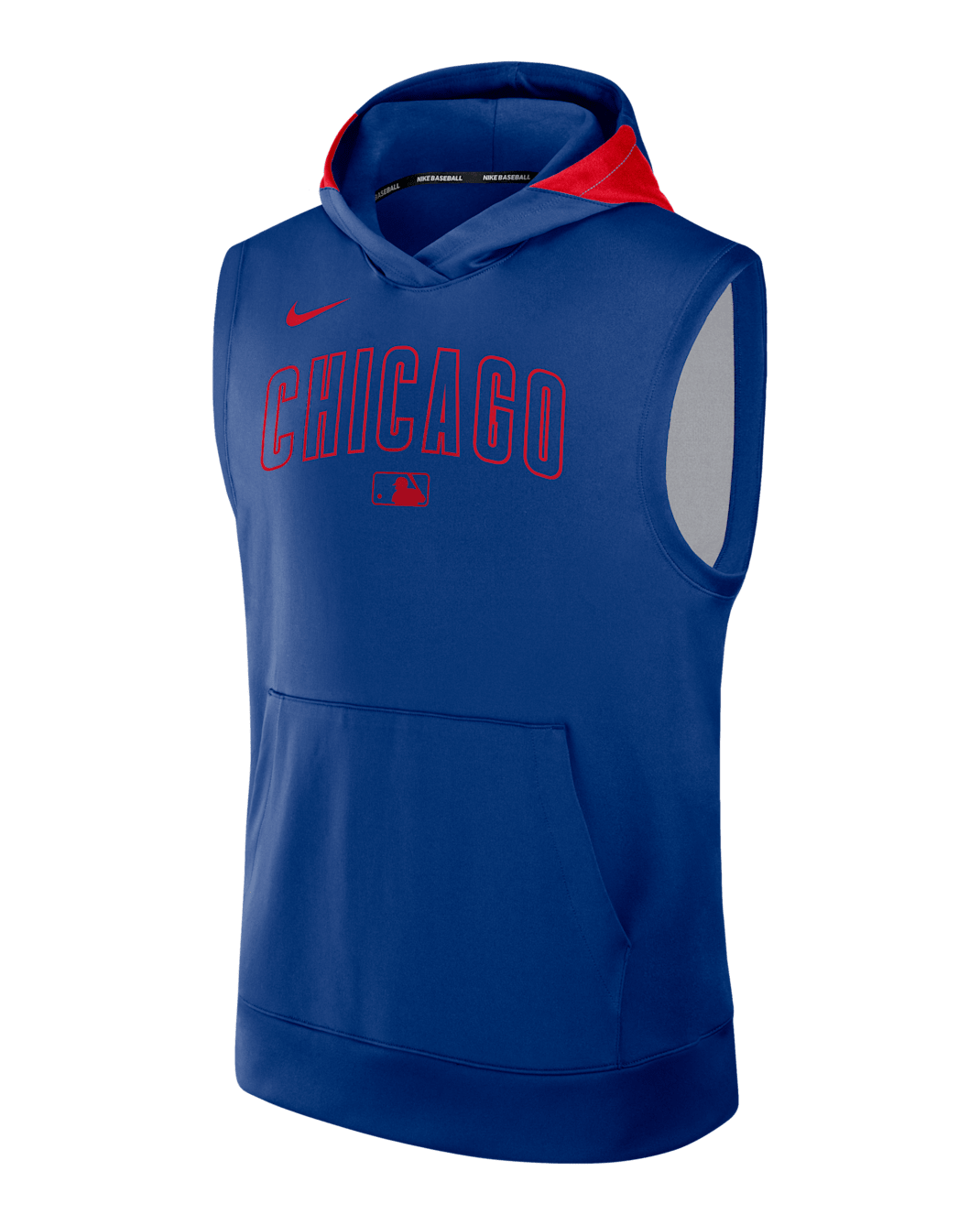 Chicago Cubs Authentic Collection Men’s Nike Dri-FIT MLB Sleeveless Pullover Hoodie - Royal