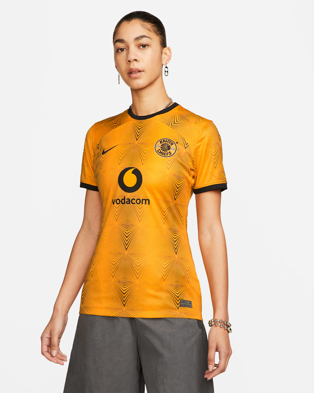 Kaizer Chiefs F.C. 2022/23 Stadium Home Women's Nike Dri-FIT Football Shirt - Taxi/Taxi/Black/Black