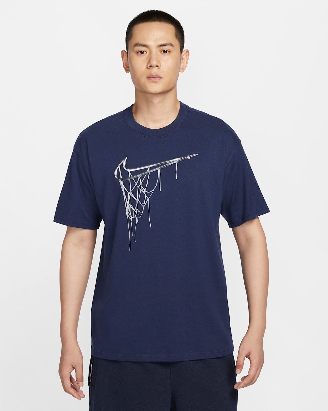 Nike Men's Max90 Basketball T-Shirt - Midnight Navy