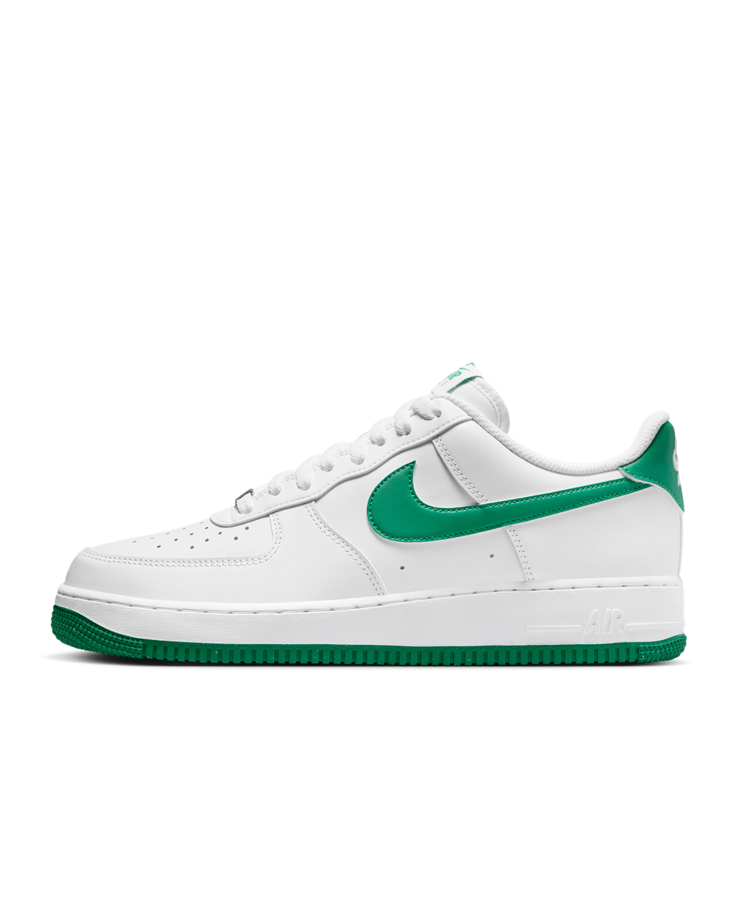 Nike Air Force 1 '07 Men's Shoes - White/White/Malachite
