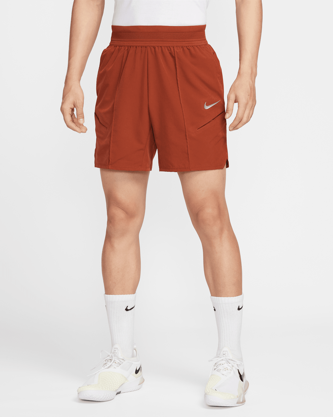 NikeCourt Slam Men's Dri-FIT 6" Tennis Shorts - Rugged Orange