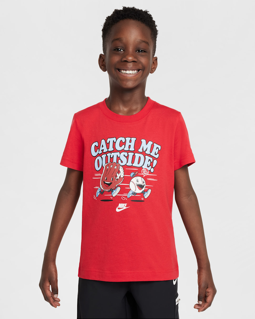 Nike Little Kids' Baseball T-shirt - University Red