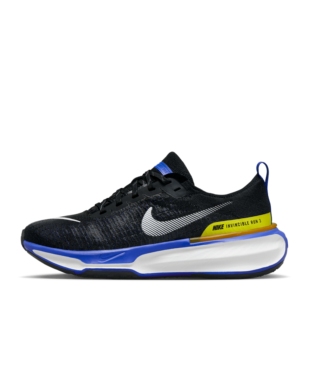 Nike Invincible 3 Men's Road Running Shoes - Black/Racer Blue/High Voltage/White