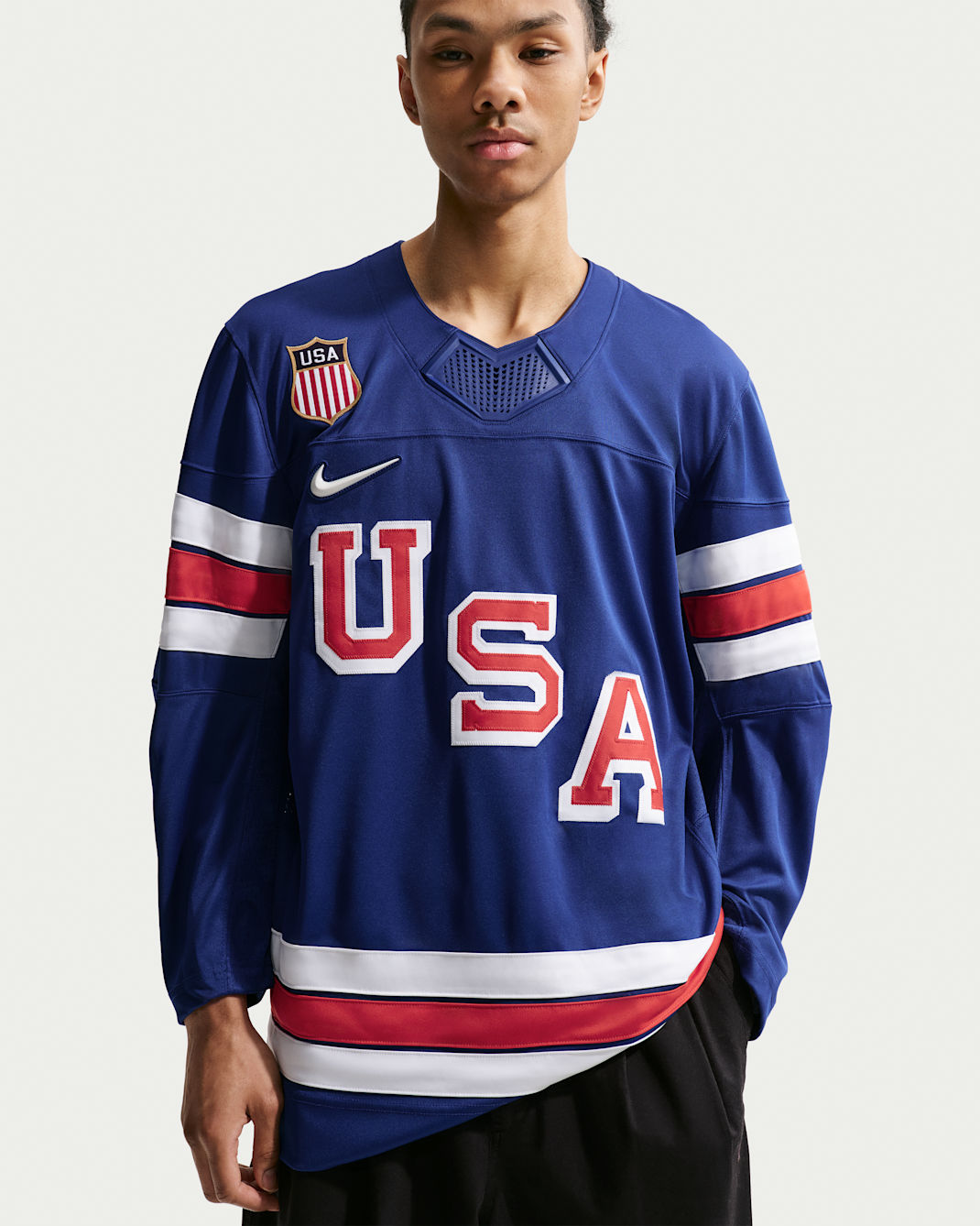 Nike "Team USA" Men's Hockey Jersey - Deep Royal Blue
