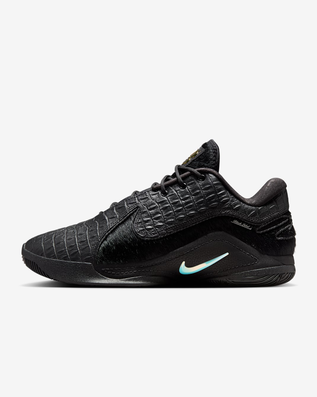 Tenis de básquetbol LeBron XXII Black Label - Negro/Negro/Oro metalizado/Leche de coco