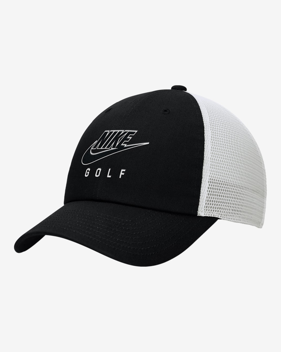 Nike Club Unstructured Golf Swoosh Trucker Cap - Black