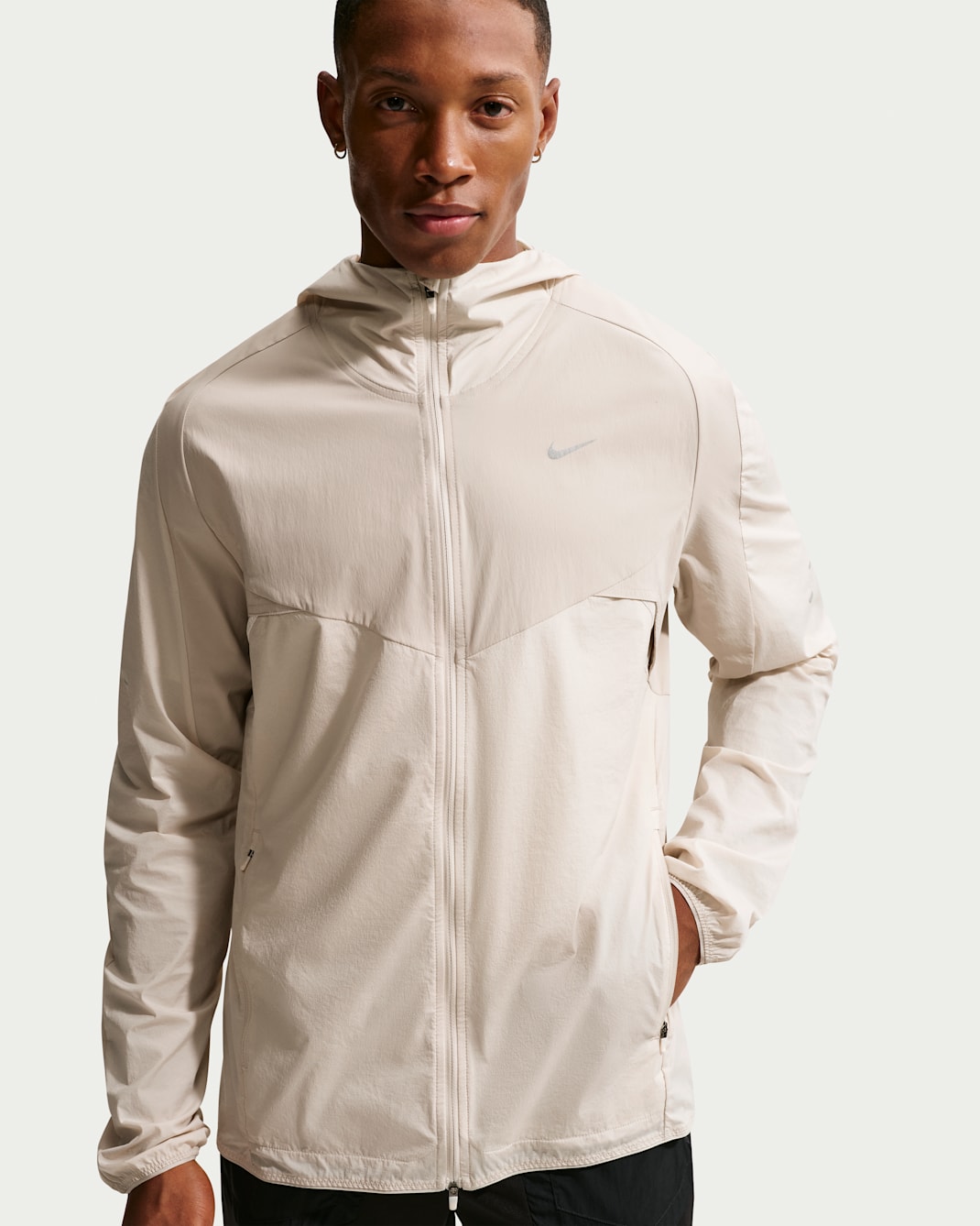 Nike Stride Repel løpejakke til herre - Cream II/Birch/Natural