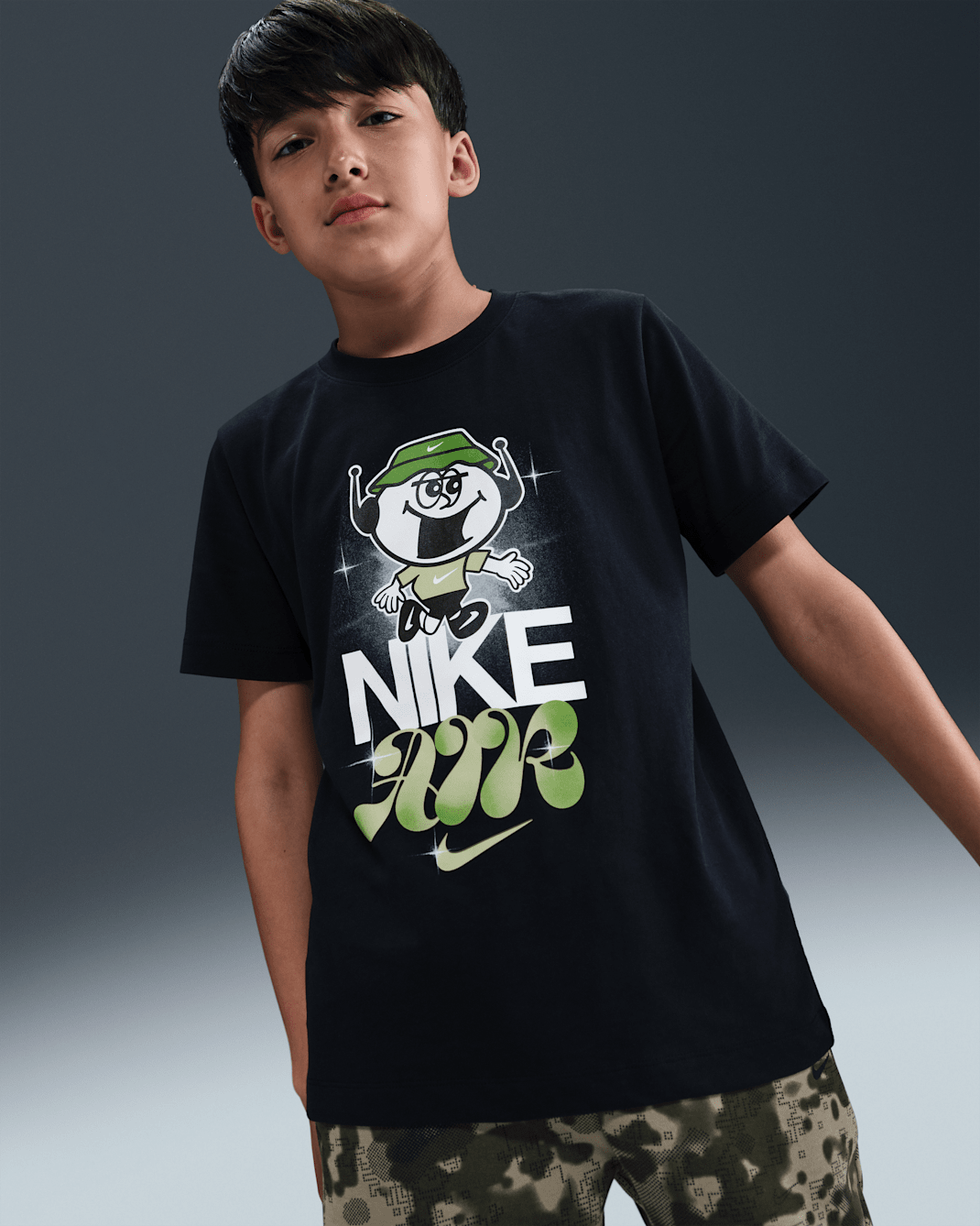 Nike Sportswear Big Kids' T-Shirt - Black