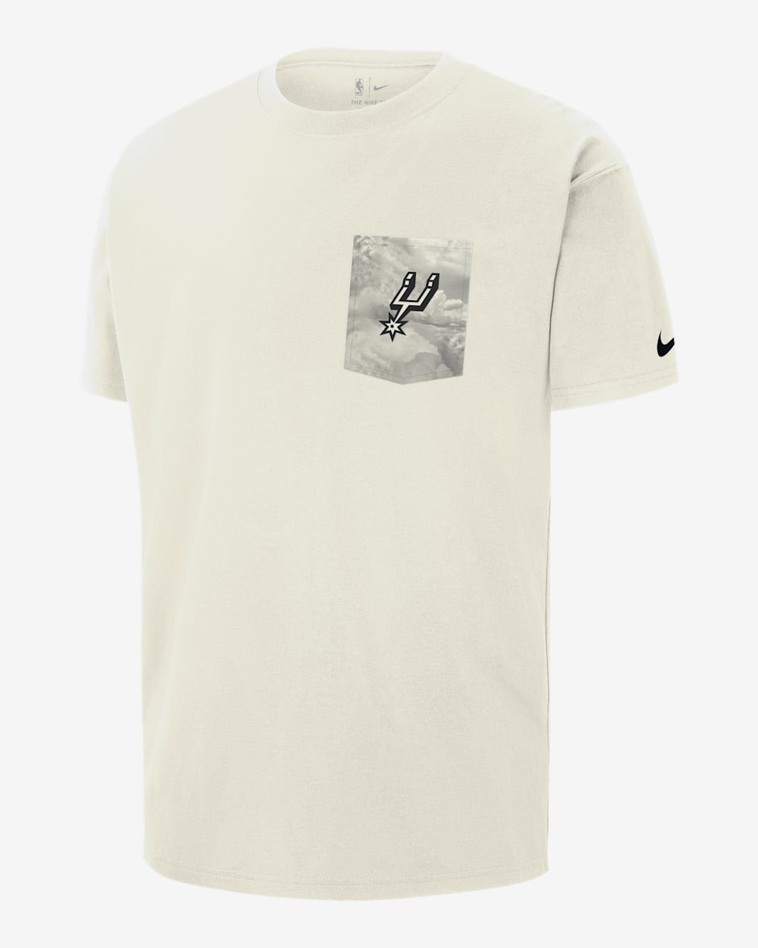 Playera Nike de la NBA Max90 para hombre San Antonio Spurs Courtside - Vela