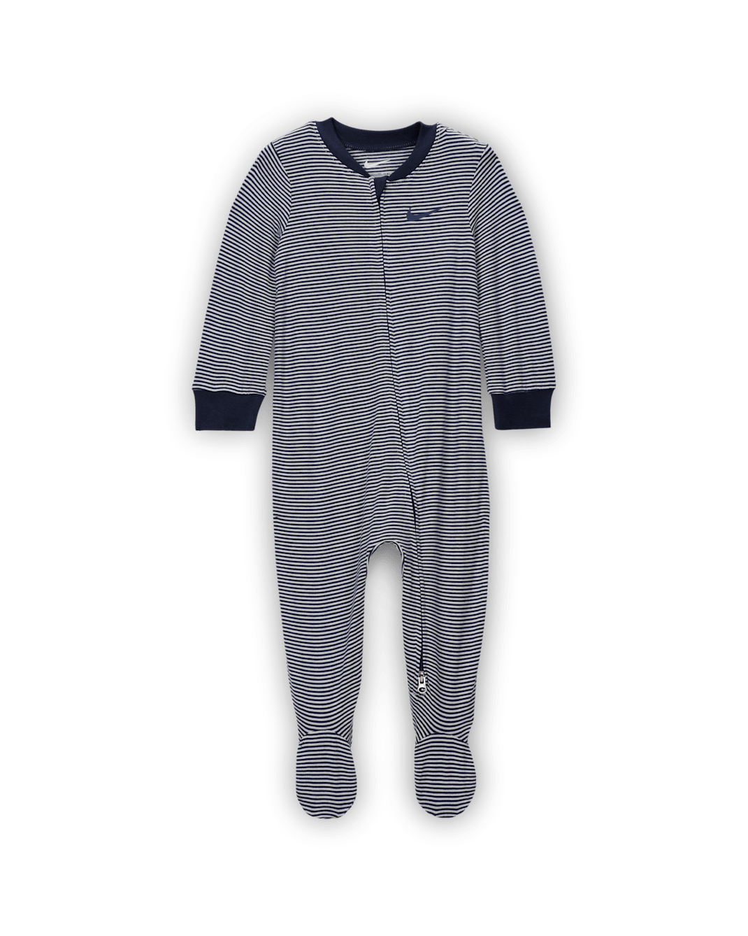 Nike Baby (0-9M) Striped Footed Coverall - Midnight Navy
