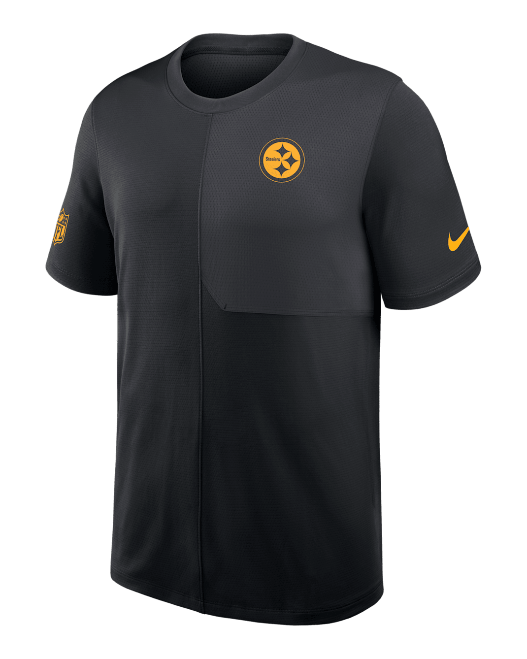 Playera Nike Dri-FIT de la NFL para hombre Pittsburgh Steelers Sideline Coach - Negro