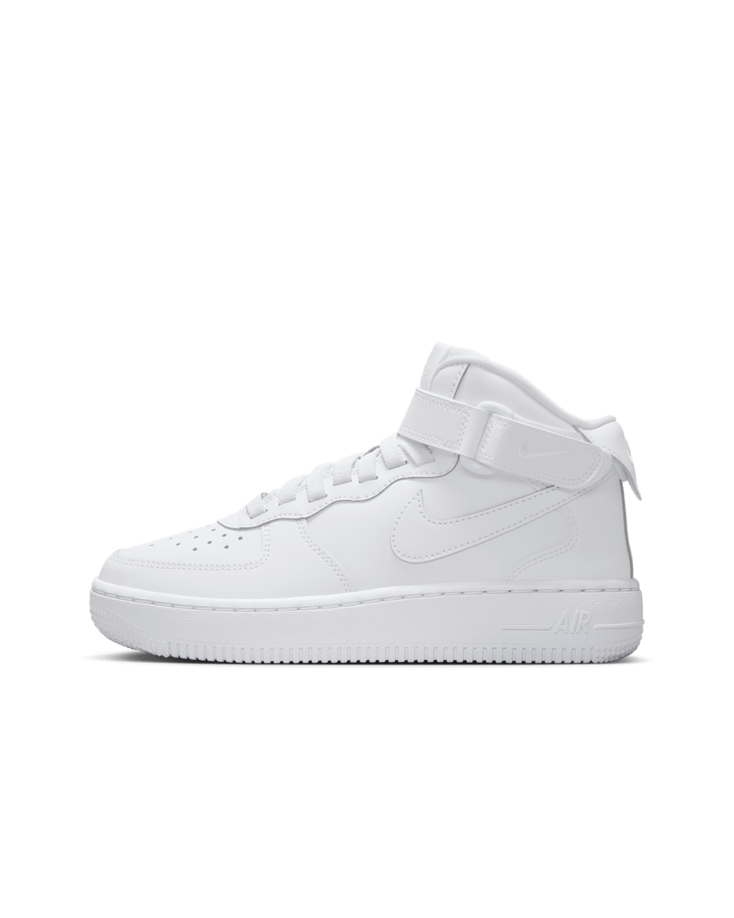 Nike Air Force 1 中筒鞋 EasyOn 大童鞋款 - 白色/白色/白色