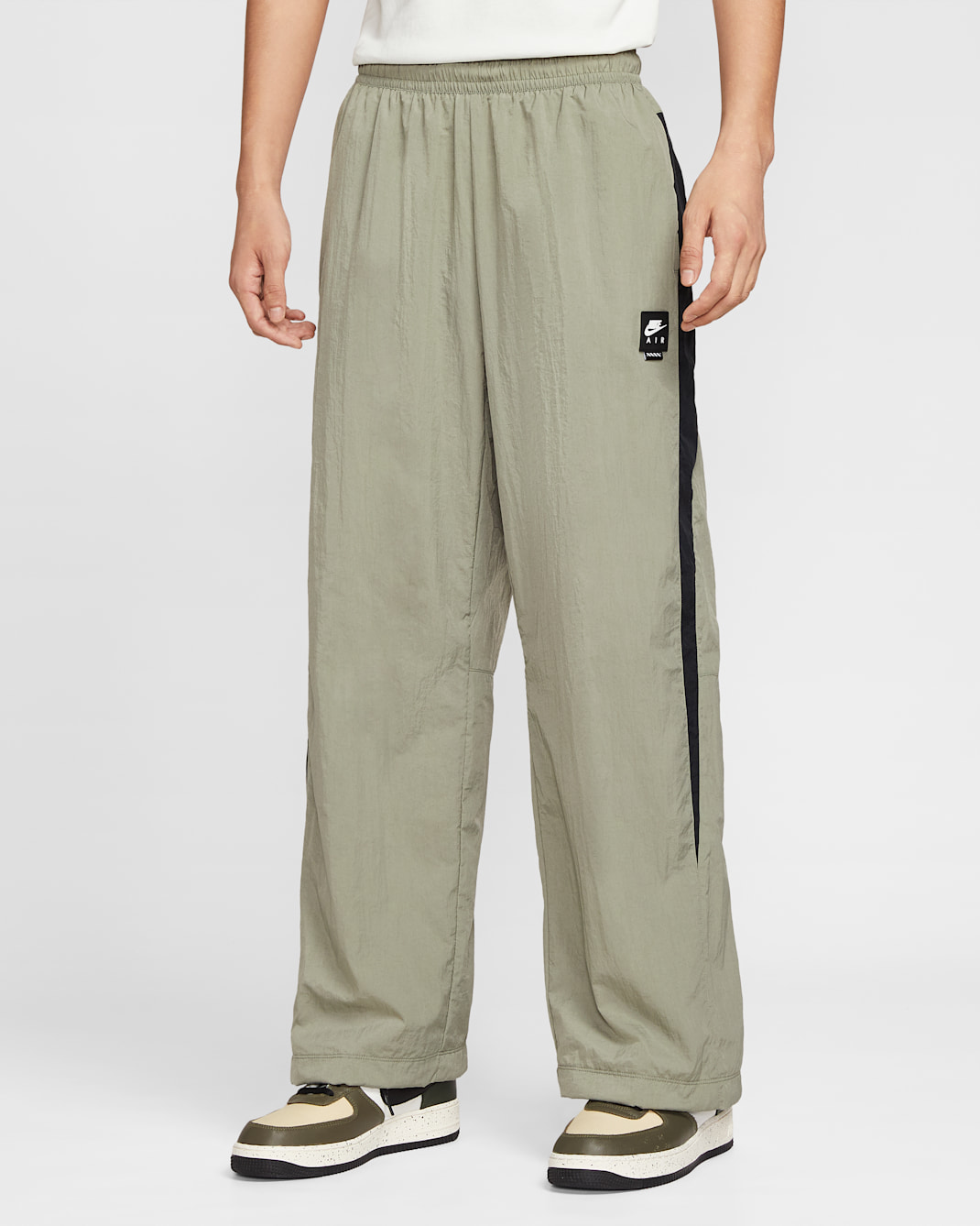 Nike Air Men's Woven Tracksuit Bottoms - Light Army/Black/Black