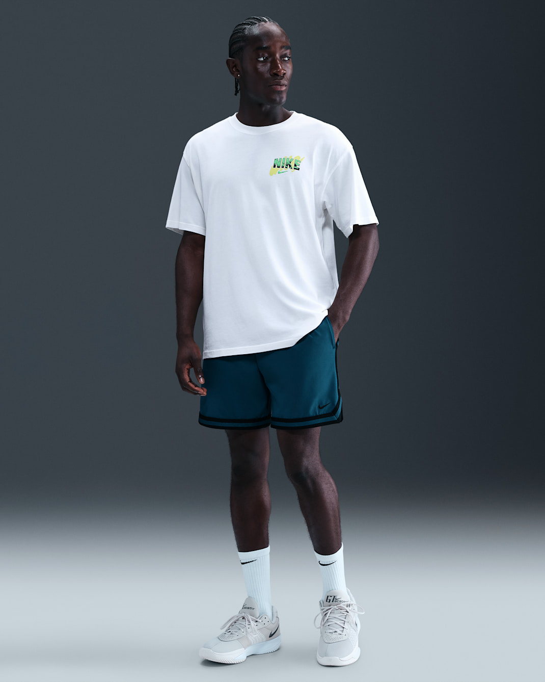 Nike DNA Men's Dri-FIT 6" UV Woven Basketball Shorts - Blue Force/Black/Black