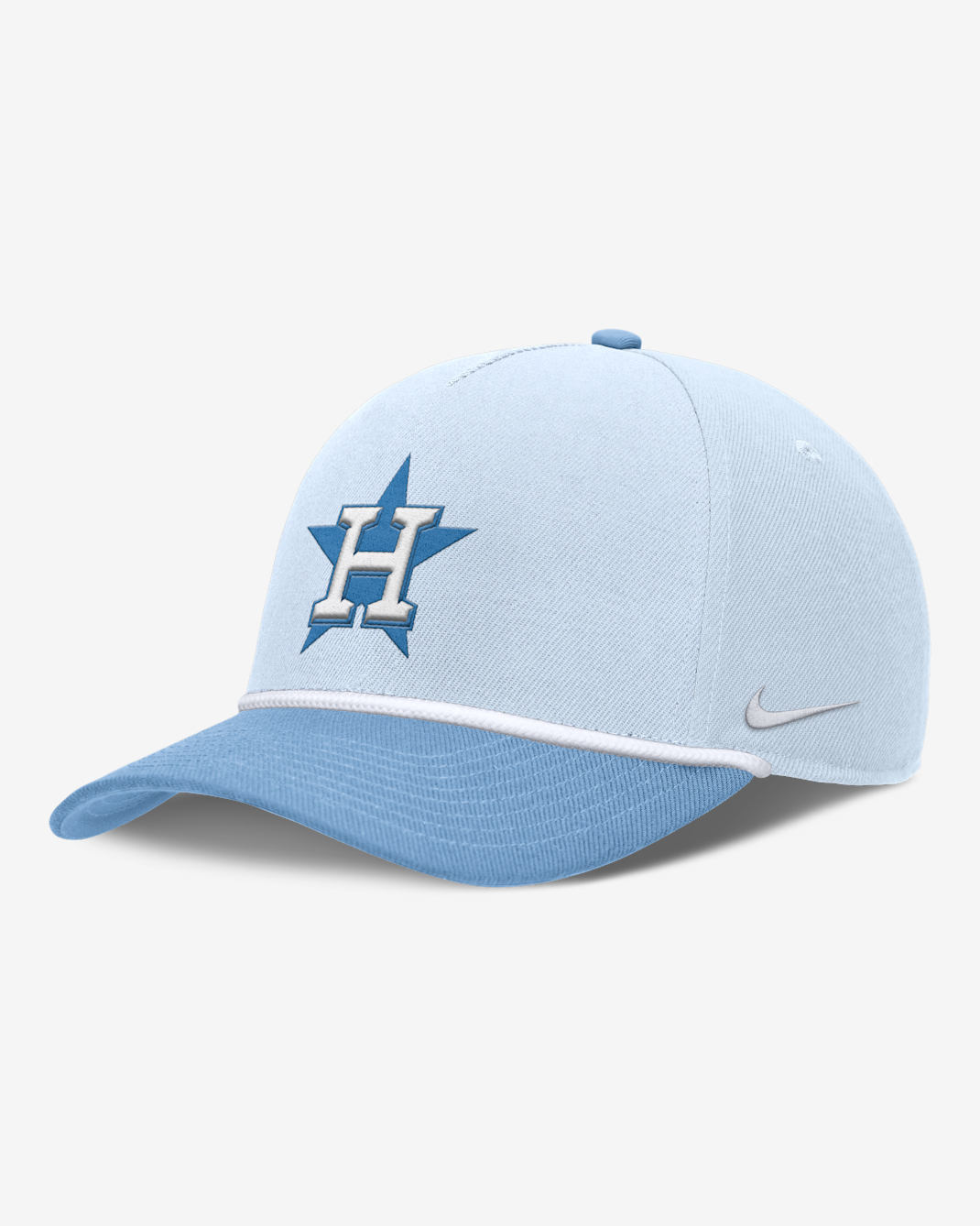 Gorra Nike Dri-FIT de la MLB ajustable para hombre Houston Astros Rise - Azul claro