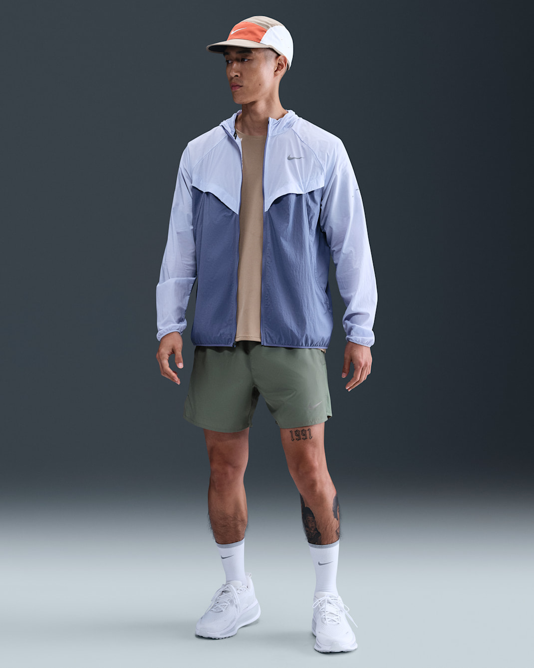 나이키 드라이 핏 챌린저 남성 5인치 브리프 라인드 버서타일 쇼츠 - 클레이 그린/클레이 그린/블랙