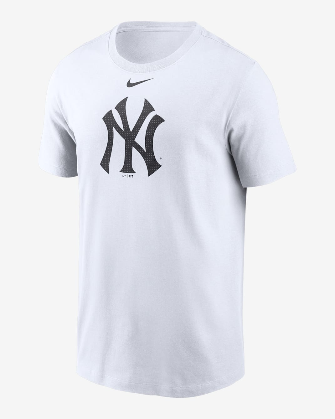 Playera Nike de la MLB para hombre New York Yankees Fuse Large Logo - Blanco