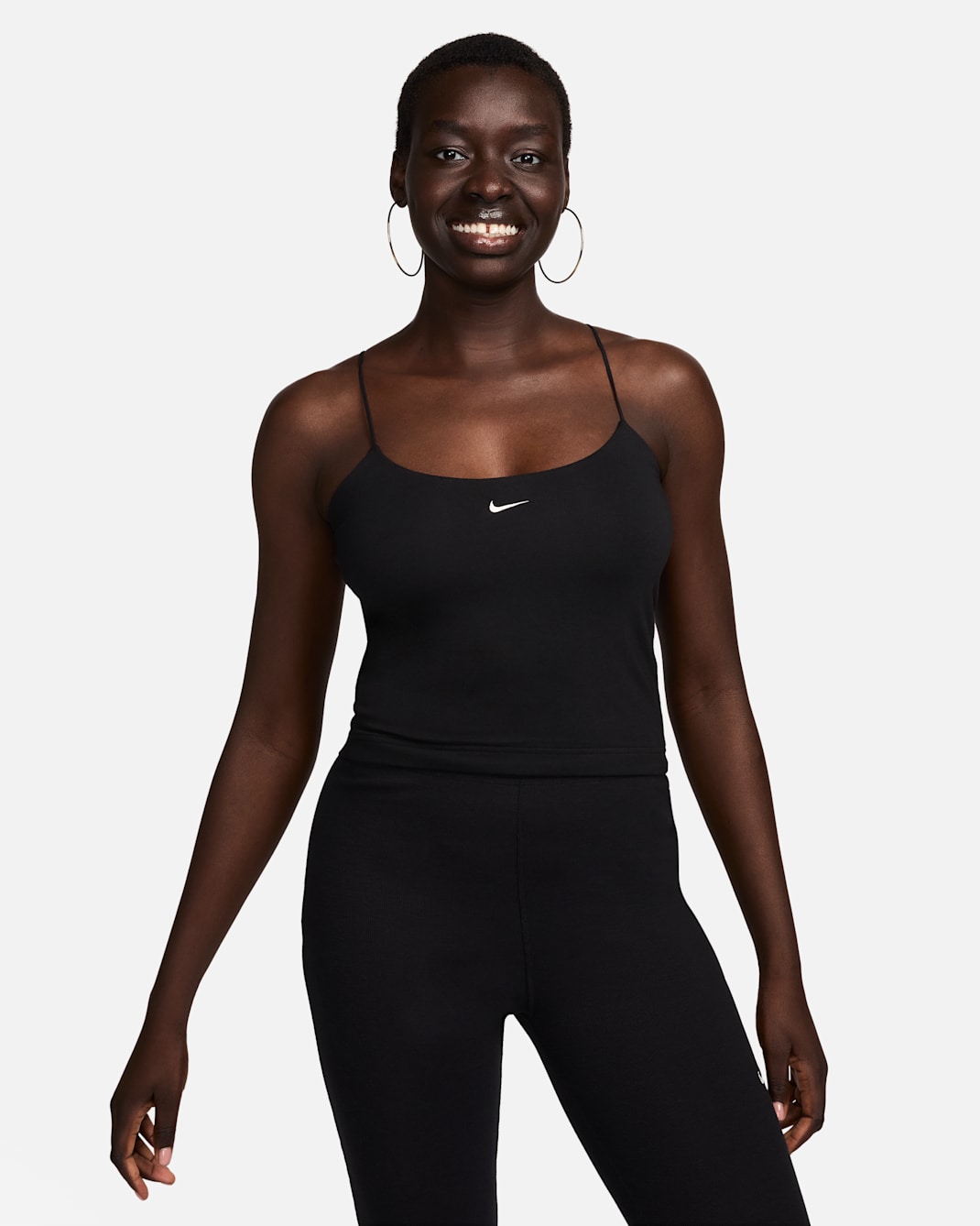Nike Sportswear Chill Knit Women's Tight Cami Tank - Black/Sail
