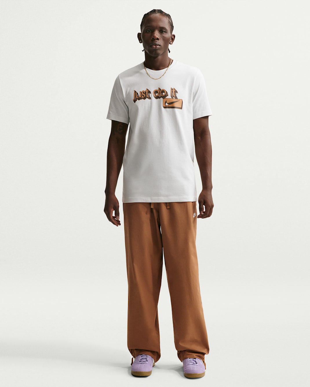 Nike Sportswear Club Men's Pants - Ale Brown/White