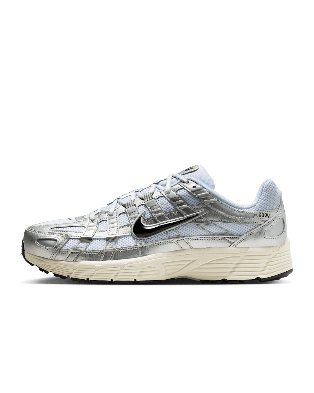 Chaussure Nike P-6000 - Blanc/Metallic Silver/Flat Silver/Noir