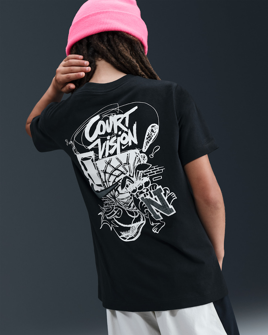 Nike Sportswear Big Kids' T-Shirt - Black