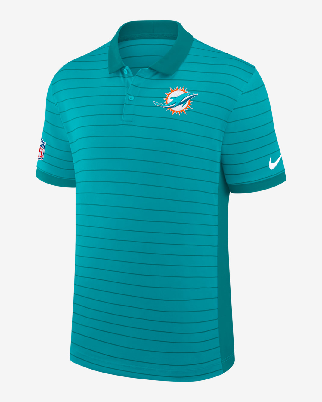 Miami Dolphins Sideline Victory Stripe Men's Nike Dri-FIT NFL Polo - Green