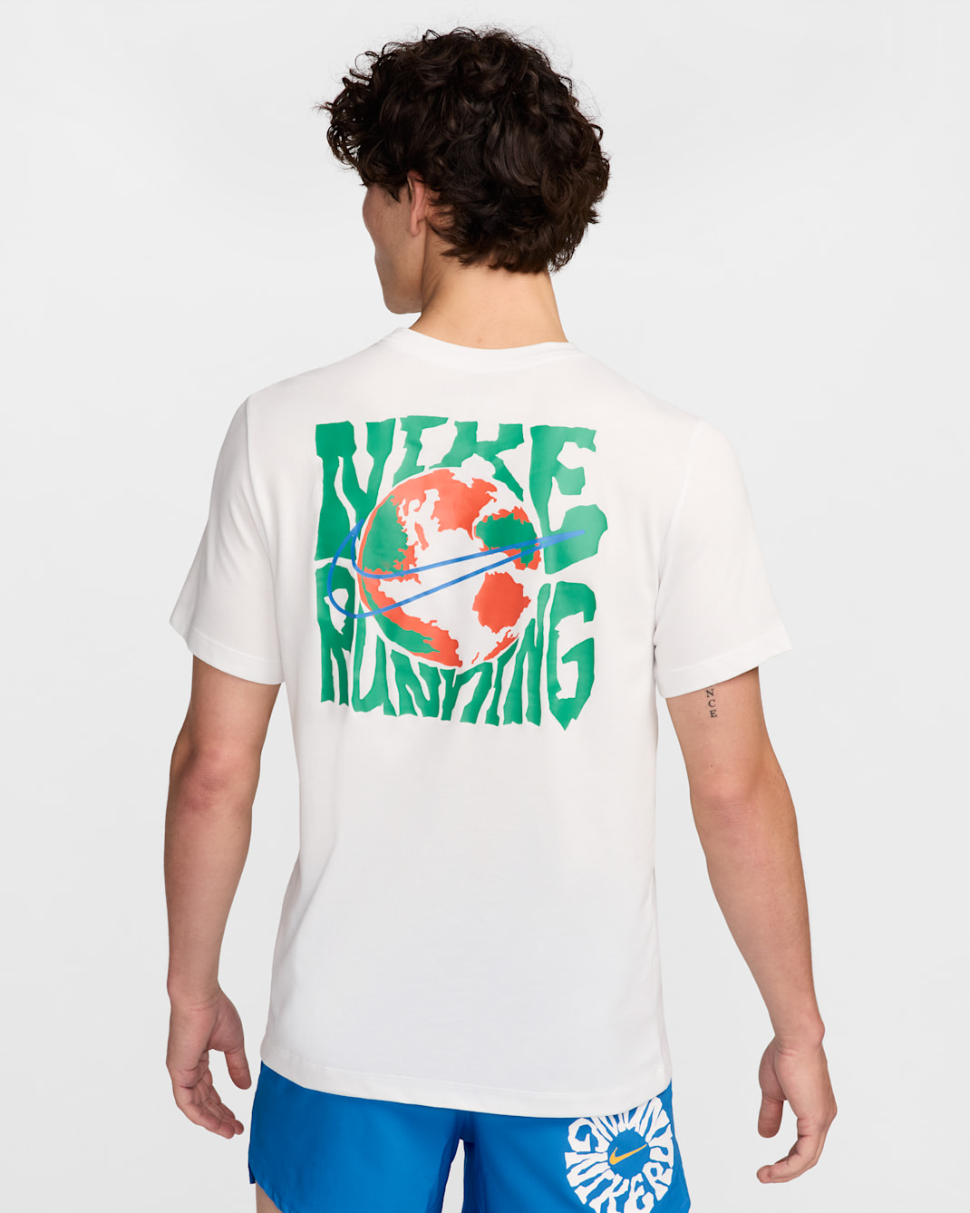 ナイキ メンズ Dri-FIT ランニング Tシャツ - サミットホワイト