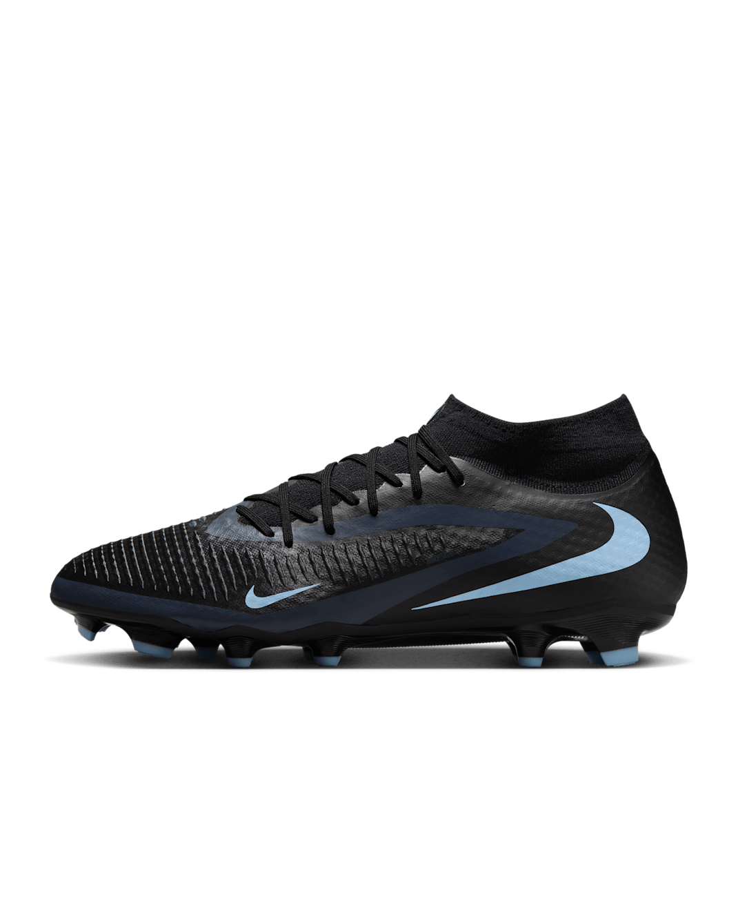 Nike Phantom 6 High Academy Multi-Ground Football Boot - Black/Black